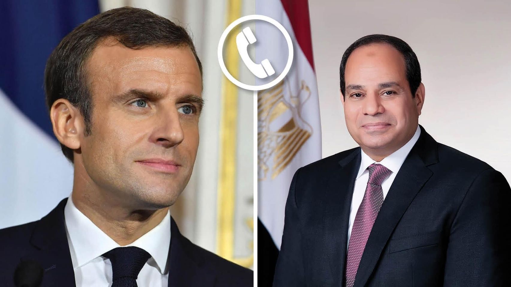 الرئيس السيسي يتلقى إتصالا من الرئيس الفرنسى لتشاور حول مستجدات التصعيد فى غزة