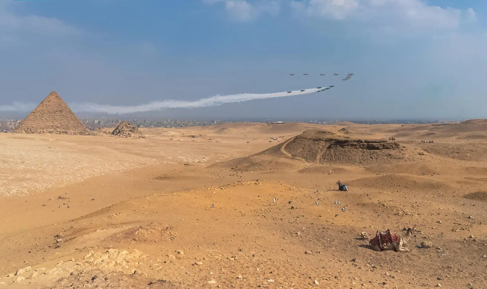 القوات الجوية تشارك نظيرتها السعودية بعرض جوي في العاصمة الإدارية