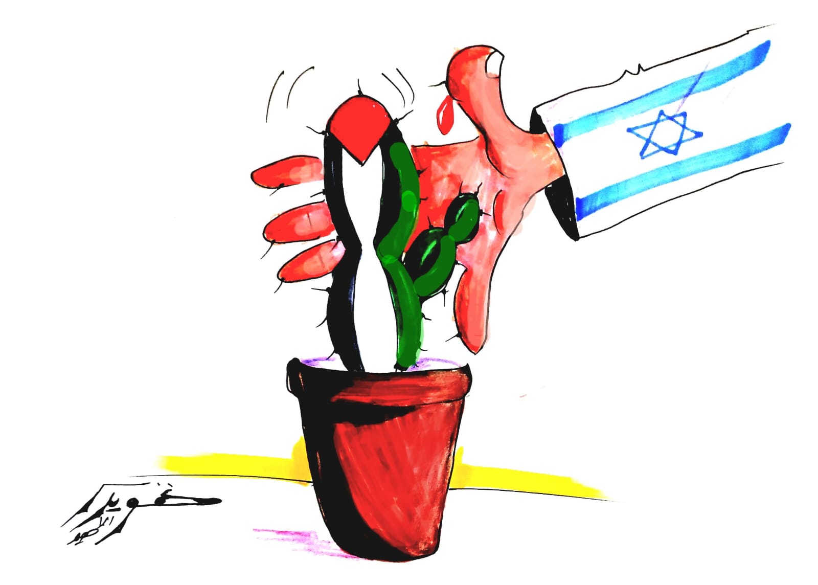 كاريكاتير فلسطين