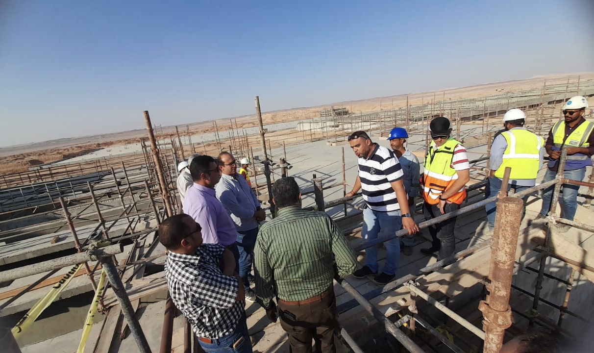 رئيس جهاز العاصمة الإدارية يتابع أعمال محطة المعالجة الرئيسية
