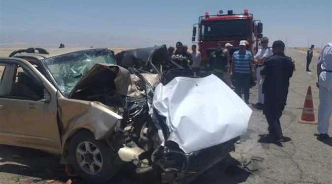 تصادم 4 سيارات بالبدرشين يودى بحياة طفلة