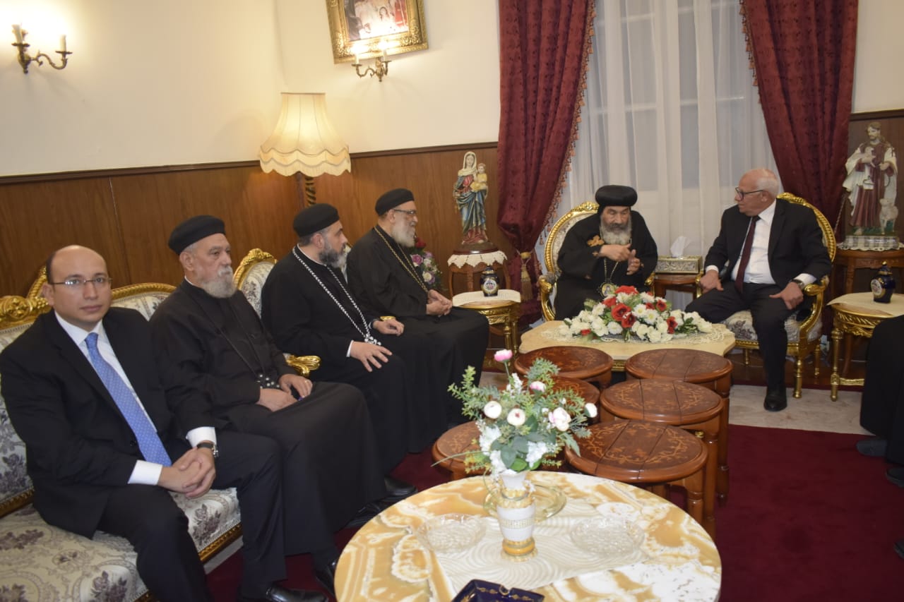 الغضبان يزور كاتدرائية بورسعيد