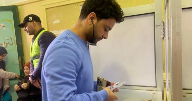 أحمد جمال يدلي بصوته في الانتخابات الرئاسية
