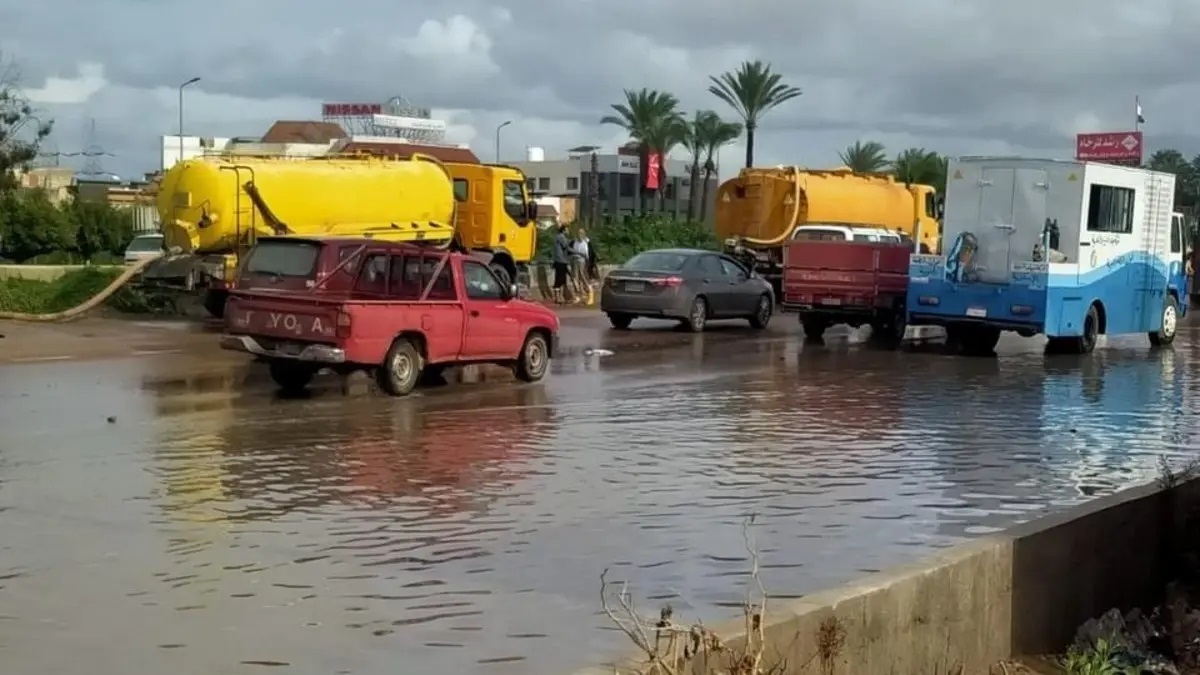 سيول شديدة في مرسى علم