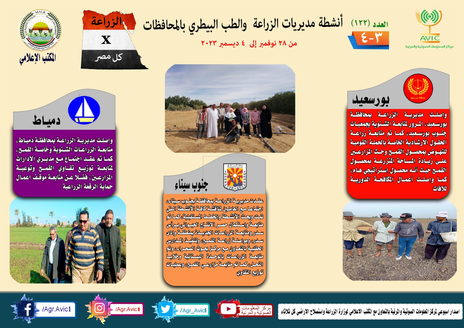 إنفوجراف.. « نشاط الزراعة في أسبوع»