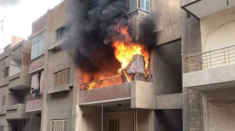 السيطرة على حريق شقة سكنية بالدقي