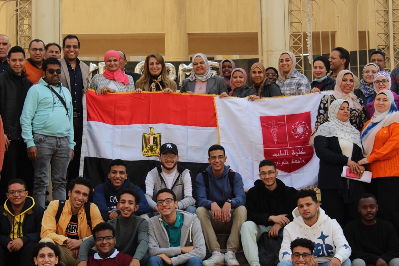 جامعة حلوان تشارك في اليوم الثالث للانتخابات الرئاسية بمسيرات حاشدة