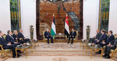 الرئيس السيسى وأبو مازن يؤكدان الرفض القاطع لمحاولات تصفية القضية الفلسطينية