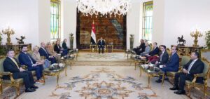 «السيسي» يبحث مع وفد أمريكي الأزمة في غزة