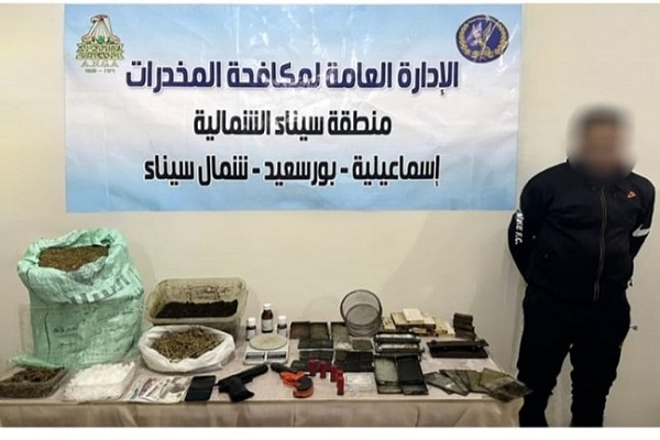 ضبط 3 عاطلين بحوزتهم مواد مخدرة بالإسماعيلية