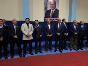 وزير الرياضة يلتقي بلاعبي المنتخبات الوطنية