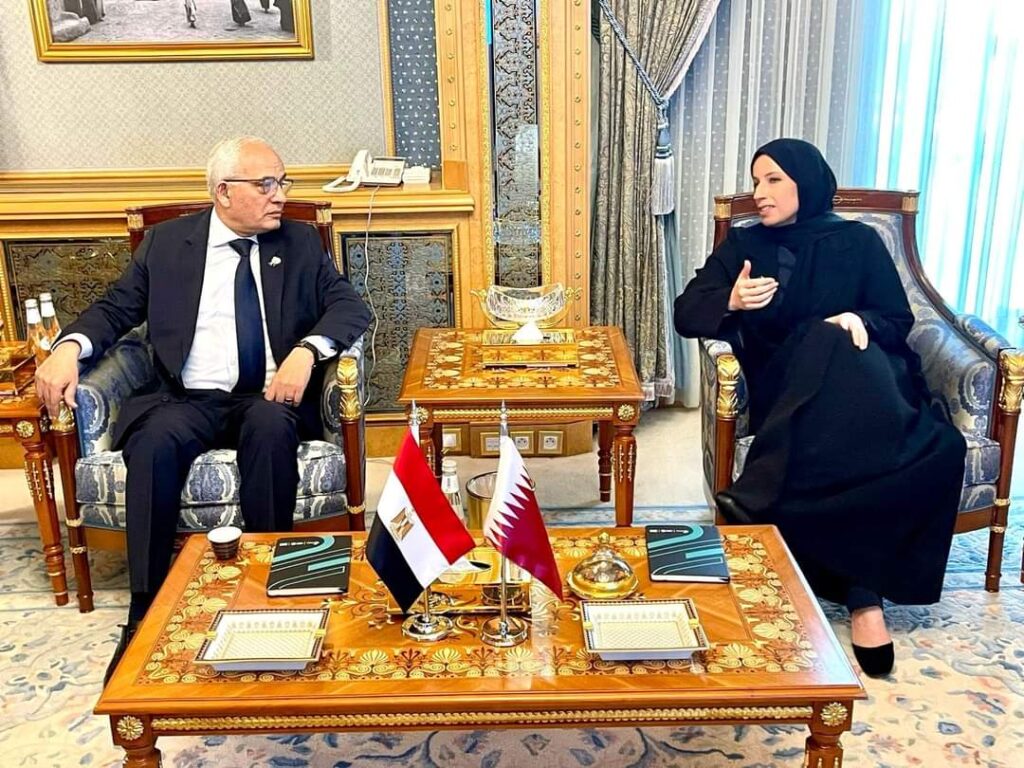 وزير التعليم يبحث مع نظيرته القطرية سبل التعاون بمجال تطوير التعليم قبل الجامعي