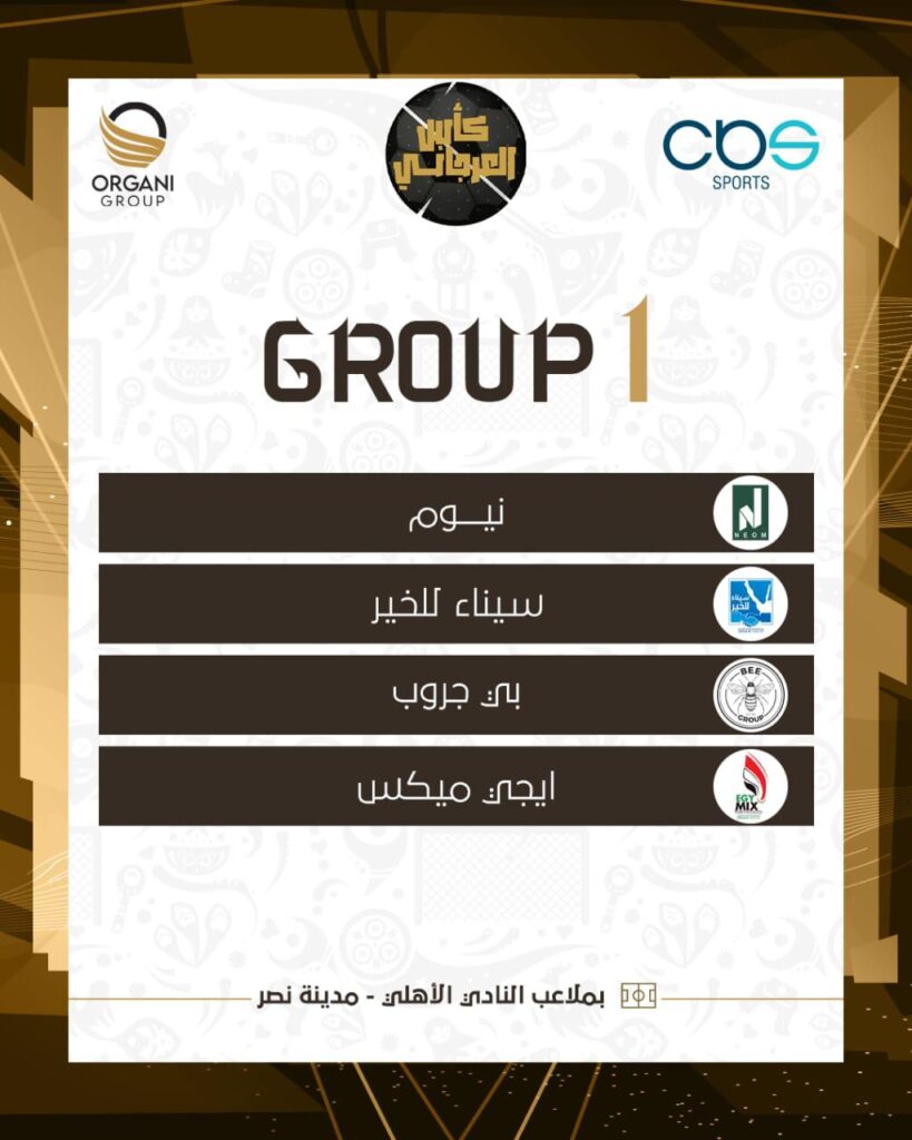 اليوم..إنطلاق بطولة كأس العرجاني على ملاعب الأهلي بمدينة نصر
