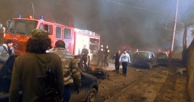 استشهاد وإصابة أكثر من 30 مواطنا بانفجار مفخخة وسط سوق شعبي بمدينة إعزاز