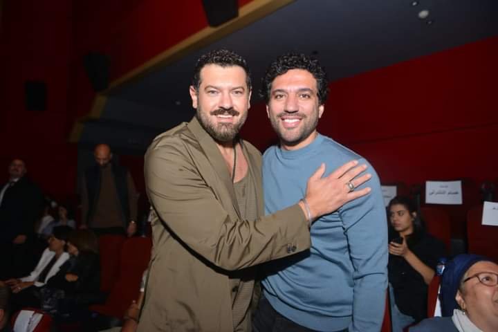 عمرو يوسف وحسن الرداد في العرض الخاص لفيلم «شقو»