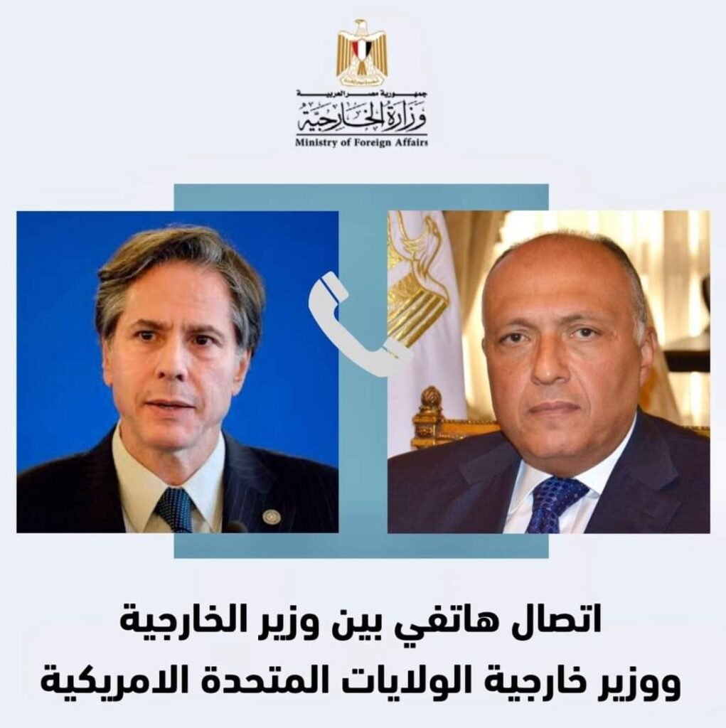 وزير الخارجية يتلقى اتصالاً هاتفياً من وزير الخارجية الأمريكي