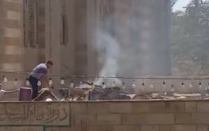 حريق مسجد أبو العلا
