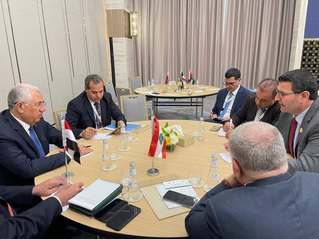 القصير مع نظيره اللبناني يتابعان ملفات التعاون الزراعي المشتركة