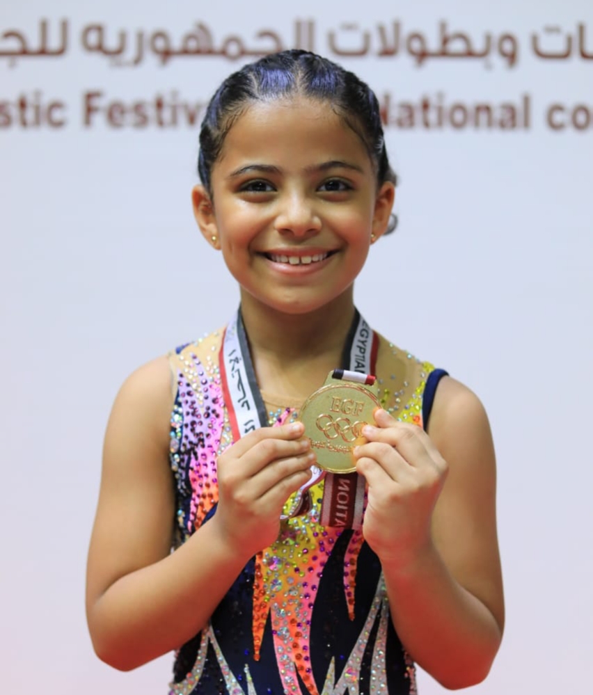 تاليا مطر تحقق المركز الأول والميدالية الذهبية في بطولة الجمهورية للجمباز 