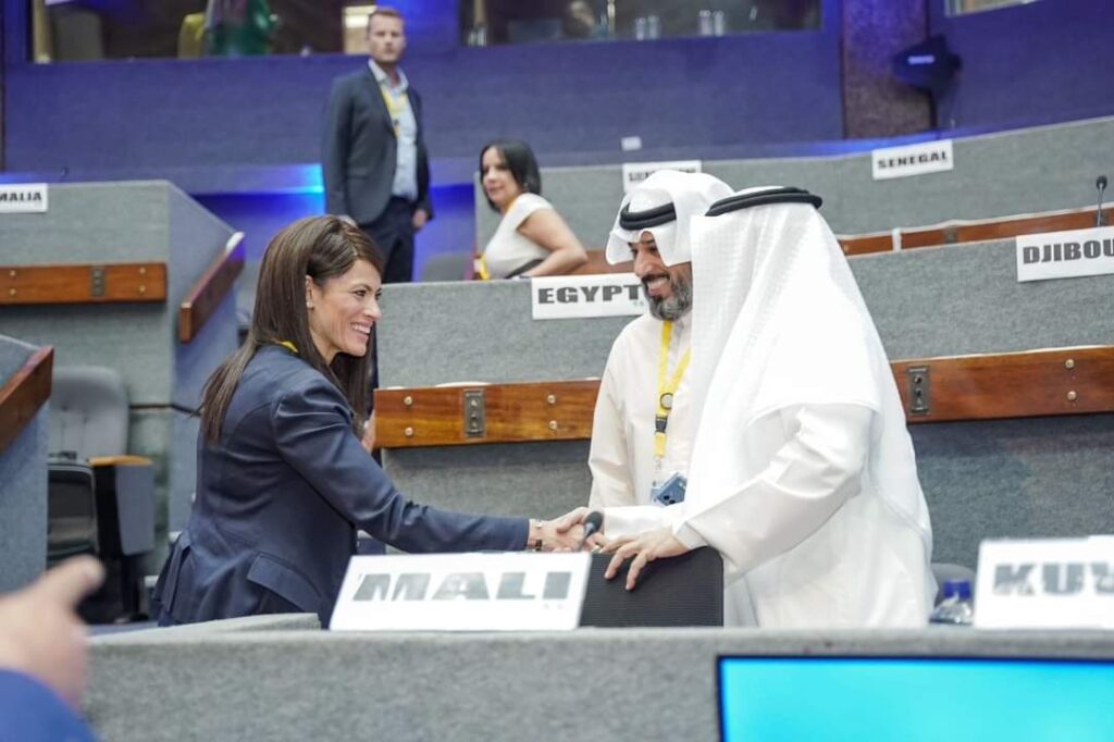 «المشاط» تعقد لقاءات مكثفة مع رئيس بنك التنمية الأفريقي وممثلي الحكومات