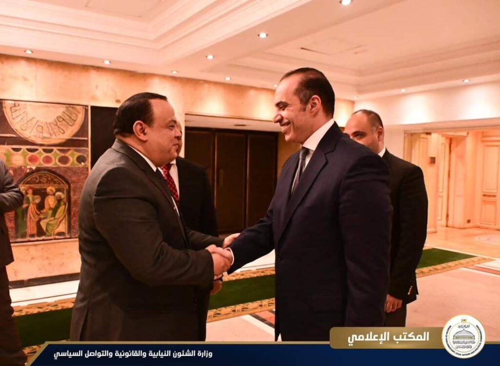 محمود فوزي يستقبل «الوطنية للانتخابات» ومدير جهازها التنفيذي