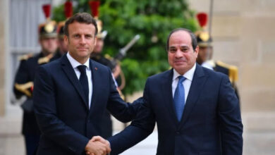الرئيس السيسي وماكرون
