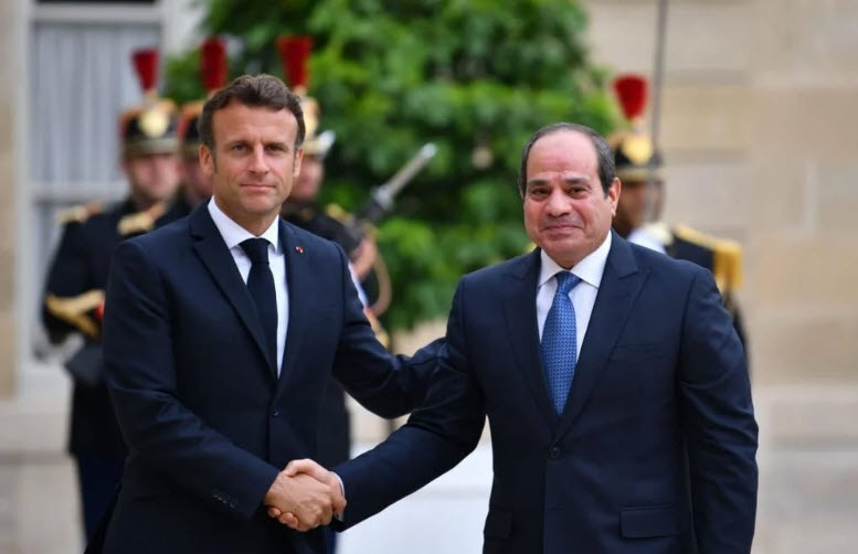 الرئيس السيسي وماكرون