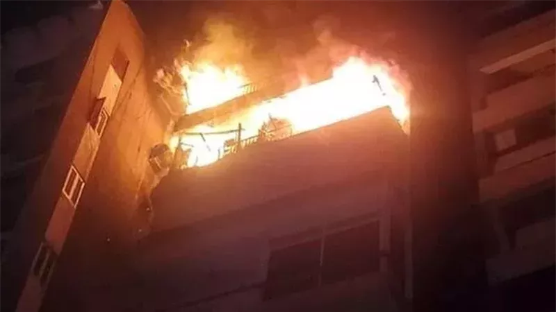 مصرع طفلة في حريق شقة سكنية بأوسيم