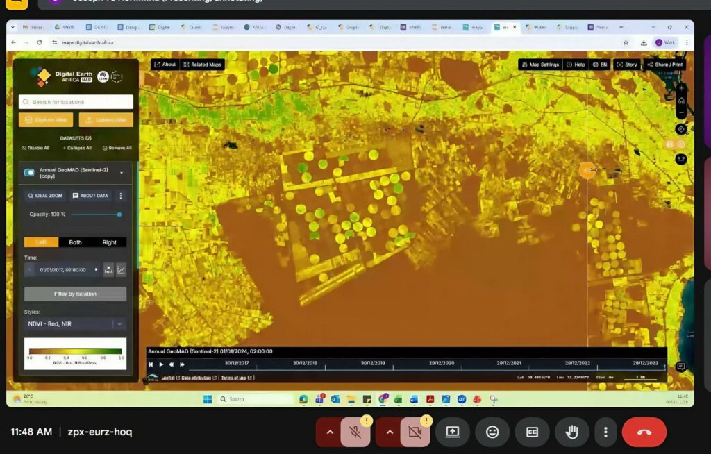 تدريب 50 من الكوادر الفنية بوزارة الري على استخدام منصة Digital Earth Africa